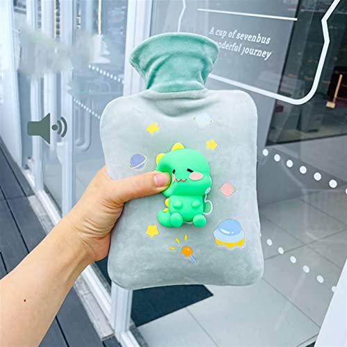 Design Clássico 1000ml bonito PVC Bolsa de garrafa de água quente malha macia capa aconchegante inve