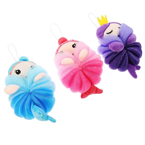 Genérico 3 Piezas Bola de baño piscina de flotación esponjas para juegos bath toys brinquedos banho esponja baño depuradores de limpieza de la piel bola de espuma Educación física