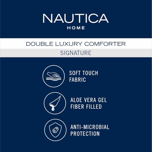 Image of NAUTICA Ultra Soft Luxurious Comforter for All Weather -1pc Double Size (Signature) | 110GSM | Anti-Microbial Protection Solid-Khaki