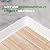 White Wall Molding Trim 3 Inch x 10 Feet, Wall Base Baseboard Molding Trim Flexible Self Adhesive Rubber Wall Base Moulding Trim Peel and Stick Design Home Decoration Skirting Strip