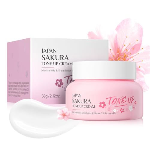 Sakura Essence - Crema facial hidratante, crema antiarrugas con hidratación intensa, crema de día y noche para el cuidado facial, crema hidratante facial para mujeres y hombres, blanquear el tono de