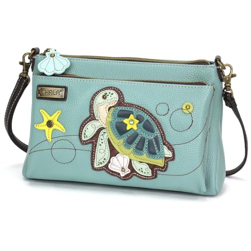 Image of CHALA RFID Protected Vegan Leather Deluxe Crossbody Bag with Adjustable Straps