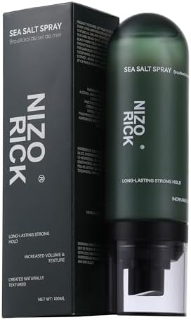 NIZORICK Sea Salt Hair Spray, Long-Lasting Strong Hold, Natural Volume and Texture, Non-Greasy 100ml