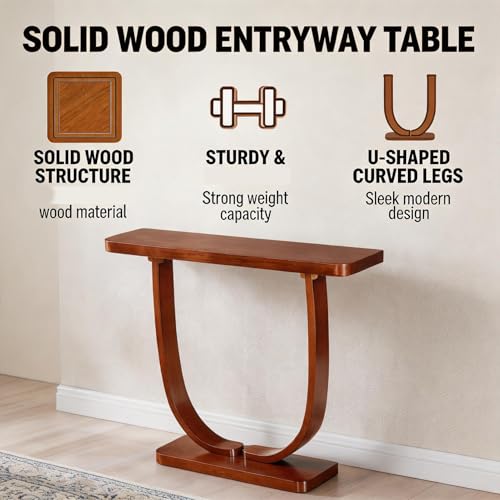 Mesa de entrada estrecha para decorar pasillos y salones pequeños 5