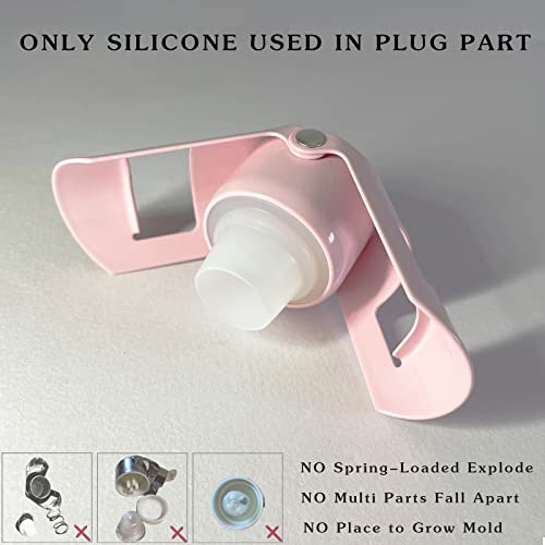 HYZ Champagne Stoppers - Stainless Steel Sparkling Wine Bottle Stopper with Pure Silicone Air Tight Seal - Professional Wine Saver for Champagne，Prosecco and Cava (1*White 1*Pink)