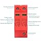 Agatige 2Pcs Überspannungsschutzgeräte, DC-Photovoltaik-Ableiter-Spannungs-Blitzschutz 2P 40KA mit Fernsignal FXD1‑PV40(DC 500V)