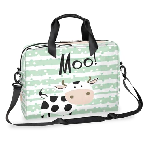 Maletín para portátil de 15.6 pulgadas con diseño vaca miniatura 1