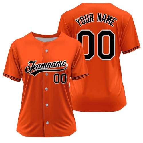 Camiseta personalizada de béisbol con nombre, número y logo bordados o impresos para hombres, mujeres y jóvenes miniatura 3