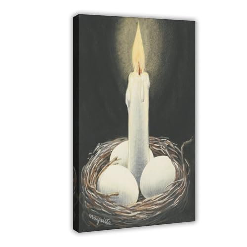 Toile Magritte La Folle Du Logis 30,5x45,7 cm pour rompre la monotonie d'un bureau