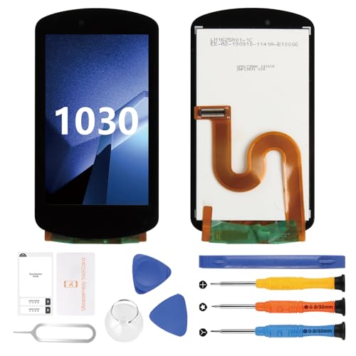 AGCUT pantalla LCD para Garmin Edge 1030 pantalla LCD para Garmin 1030 GPS táctil reemplazo pantalla LCD completa Asamblea con kit de reparación (negro, no para Edge 1030 Plus)