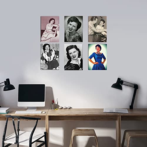 Jizake Patsy A Cline Poster, Room Wall Art Set Of 6, Print Painting Poster For Living Room Bedroom Decor, Student Dormitory Art Wall Singer Poster, 10×14Inch-No Framed #TOP4