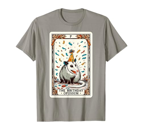 Carte d'anniversaire Opossum Tarot humoristique T-Shirt