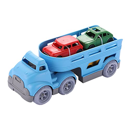 DIKACA 1 Juego Coche de Juguete de inercia Toys playmóvil playmobile Brain Toys Juguete Educativo camión de Juguete de Doble Capa Modelo de Coche para Abdominales Blue