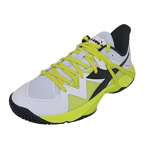 Image of Diadora Mens B.Icon 2 All Ground Tennis Sneakers Shoes - White, Yellow