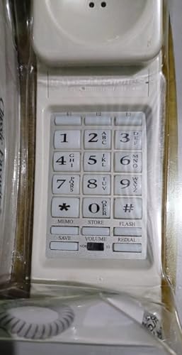 North-Western-Bell-Phones-52860-Bell-Trimline-Corded-52860B-White-Lighted-Keypad