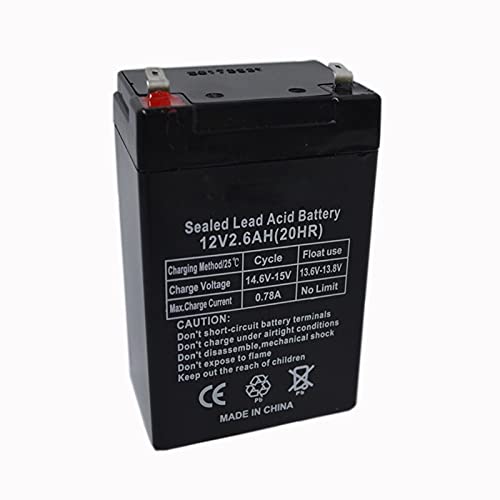 12V 2.6AH Accumulatori sigillati a batteria Lampada da tavolo ricaricabile con acido al piombo Altoparlante per dispositivo luminoso a LED Presa di fabbrica di alta qualità