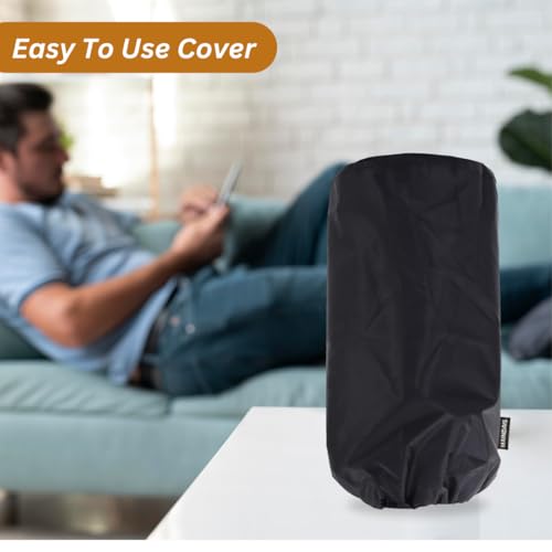 Image of Dust Cover for Speakers, Dust & Water Proof Dimensions 36-inch Height & 16-inch Diameter Suitable for (MHC-V73D, MHC43D, MX Series, PartyBox 710)(SC Round BLACK-101) - Black