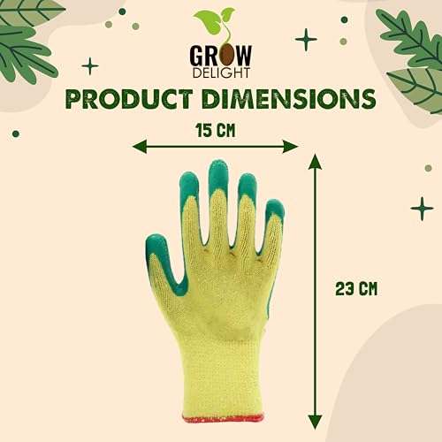 Image of Comfortable Gardening Hand Gloves | Heavy Duty Gloves for Gardening & Farming | Cut Resistant Farming Gloves for Nursery Plants
