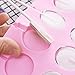 QELEG 6 Pieces Jumbo Silicone Lollipop Molds, Chocolate Hard Candy Mold with 100 Sucker Sticks for Baking,Random Color