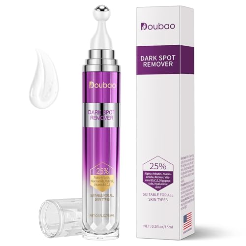 Dark Spot Remover for Face and Body – Dark Spot Correcting Glow Serum with 360° Roller | Niacinamide & Alpha Arbutin Serum for Sun Spots, Age Spots, Freckles, Melasma – 15ml