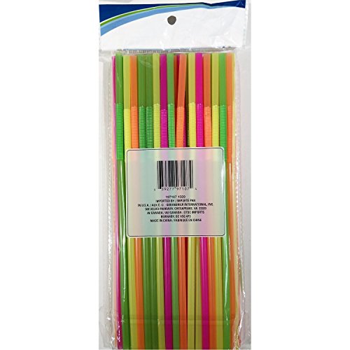 160 pitillos multicolor flexibles de neón miniatura 5
