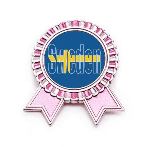 Broche rose Suède en métal M style Art déco pour costume