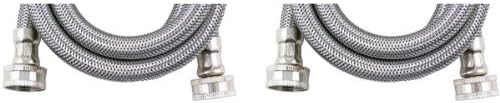 WMS4-2PK Braided Stainless Steel Washing Machine Connector, 2 pk (WMS4-2PK-C003136)