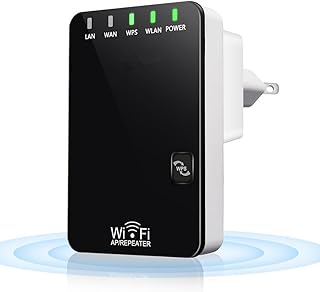 WiFi Extender N300 Wireless WiFi Repeater, 2.4GHz WiFi Extenders Signal Booster for Home, WiFi Range Extender with Ethernet Ports, 360° Full Wi-Fi Coverage, Supports Repeater/AP/Router Mode