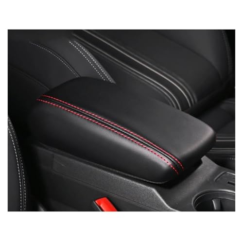 WIBNBRO Für A3 Für 8P Für 8V 2003-2011 2012 2013 2014 2015 2016 2017 2018 2020 1PCS Auto Innen Dekorative Zubehör Armlehnen Box Abdeckung Innenraum Trim Aufkleber(Red Line 2003-2012)