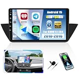 CAMECHO 4+64G Android 15 Autoradio 8 Core per BMW X1 E84 2010-2016, 10 Pollici Qualcomm Senza Fili Carplay Bluetooth DSP Radio con Android Auto WIFI GPS FM/RDS +Canbus
