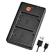 Produktbild DSTE BC-W126 Batterie USB Dual Quick Ladegerät Compatible für NP-W126,NP-W126S,Fujifilm FinePix HS30EXR,HS33EXR,HS35EX,HS50EXR,X-A1,X-E1,X-E2,X-M1,X-Pro1,X-T1
