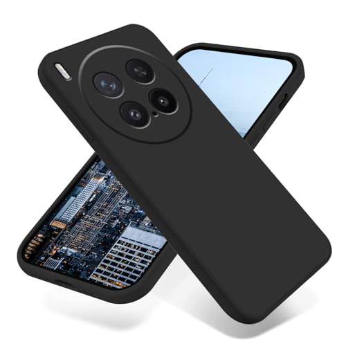 Wousunly �P�[�X�ƌ݊���������܂�VIVO X300 Pro�p�P�[�X�t�̃V���R�� �ϏՌ� For VIVO X300 Pro�J�o�[���^ �y�� �w��h�~�_�� �l�C �����Y�ی� (�u���b�N)