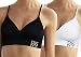 DKNY Women's Energy Seamless Bralette Everyday Comfort, white and black, - 2 Pack (Small)