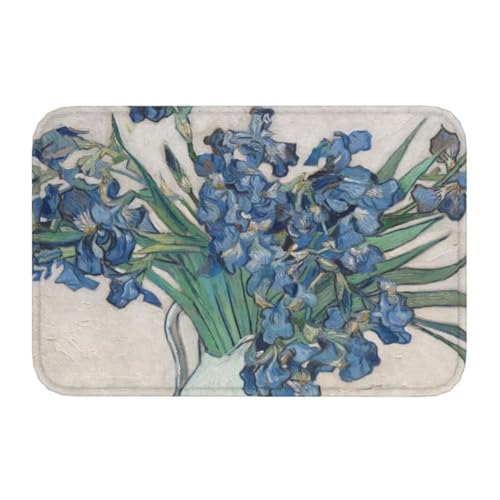 Paillasson entrée antidérapant Van Gogh Iris pour cuisine - 2