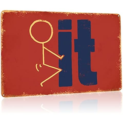 Rousen Man Cave Decor, Funny Garage Signs, Bar Signs for Home Bar, Vintage Tin Sign, Suitable for Garage, Cafe, Office, Kitchen, Home Bar, RV, Metal Signs 12x8 Inch, 4 Holes for Easy Hanging Cover