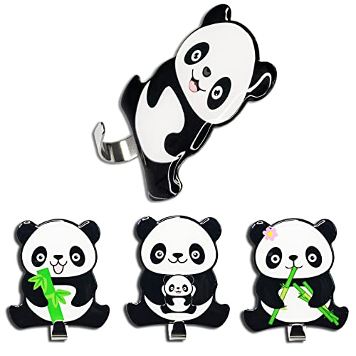 Ganchos adhesivos decorativos para colgar abrigos, sombreros, máscaras, bolsos, toallas, 4 paquetes de perchas de pared sin clavos, regalo de guardería (resistente 12 libras máx.) Cover