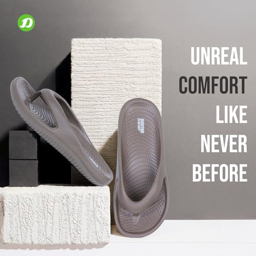 Image of DOCTOR EXTRA SOFT Men's Classic Casual Thong Slippers With Cushion Footbed For Adult|Comfortable & Lightweight|Stylish & Anti-Skid|Waterproof & Everyday Indoor Outdoor Flip Flops Gents & Boys D-506