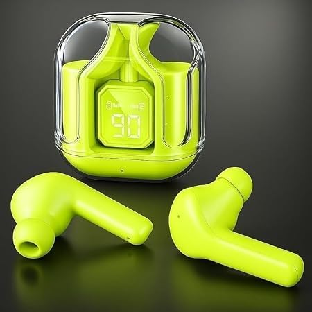 Image of Wireless Earbuds Bluetooth 5.3 TWS Earphones Full Touch Control Headphones Fast Stable & Connection Smart LED Headset Sports Bud Built-in Microphone Immersive Sound Quality Ensure