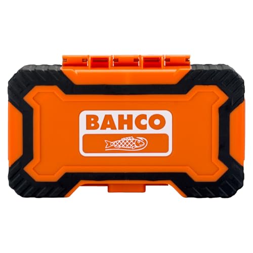 Bahco 59/S54BC 54 Pcs Bit Set for Slotted, Phillips, Pozidriv, Hexagonal, Robertson and Coloured TORX,TORX Tamper, Head Screws