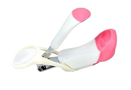 SARVIN Baby Safety Nail Scissor/Clipper/Manicure/Pedicure/Baby Magnifier Nail Cutter/Safety Cutter Care for New Born Baby/Toddler/Kids/Children (Nail Cutter Lens Pack of 1)