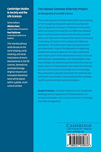 The Human Genome Diversity Project: An Ethnography of Scientific Practice