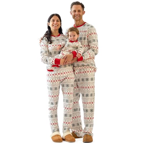 Image of Butterblu JAMIE Matching Family Jammies Christmas Pajamas Organic Cotton PJs Womens, Mens, Kids, Toddlers, Baby, Pets