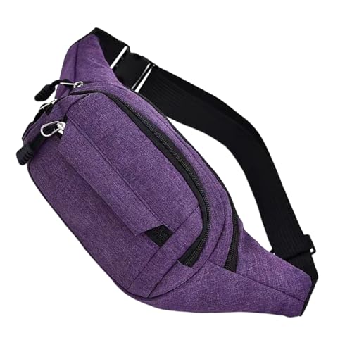 Riñonera para actividades al aire libre | Riñonera impermeable para correr para pasear perros, ir de compras, senderismo y campamento, color morado