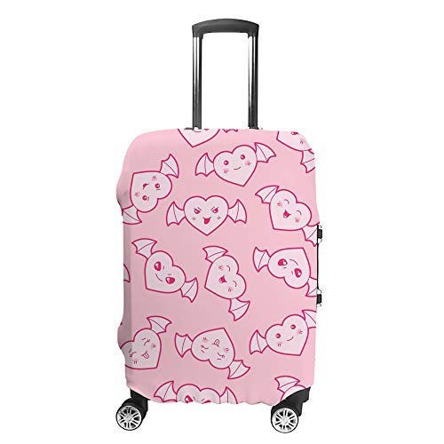 Housse protection bagages cœurs roses CHEHONG anti-rayure élastique