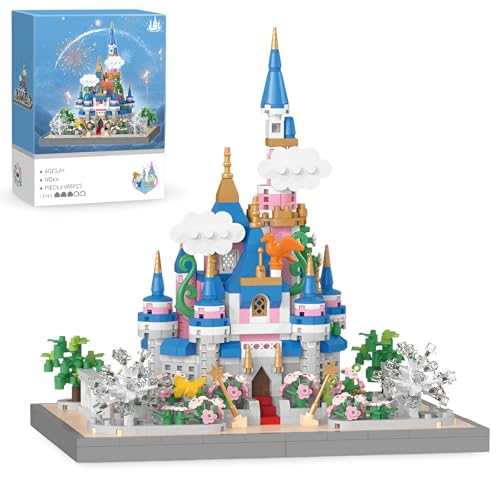 JVAVNE Mikro Magisches Schloss Bausteine, 986 Teile Elfenschloss Klemmbausteine Bausatz, STEM Sammlerstück Architektur Bauspielzeug Modell, Geschenke für Kinder und Erwachsene JVAVNE Mikro Magisches Schloss Bausteine, 986 Teile Elfenschloss Klemmbausteine Bausatz, STEM Sammlerstück Architektur Bauspielzeug Modell, Geschenke für Kinder und Erwachsene