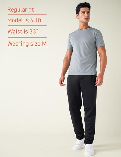 Image of DAMENSCH Men Mid Rise Regular Fit Cotton Blend Solid Moisture Wicking Antimicrobial Zipper Pocket Super Comfortable Baby Terry Lounge Joggers