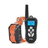 PetSpy M919 Dog Training Shock Collar, 1000 Yards, Medium to Large Dogs, with Vibration, Electric Shock and Beep, Waterproof, Remote Trainer (One Dog)