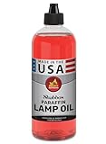 Ner Mitzvah Paraffin Lamp Oil, Red Smokeless, Odorless, Clean Burning Fuel for Indoor and Outdoor, Use with E - Z Fill Cap and Pouring Spout, 32oz