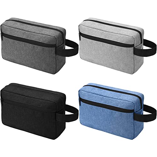 4 Pack Toiletry Bag Water Resistant Shaving Bag Toiletry Travel Bag Cosmetic Bag for Men Portable Storage Bags for Women Makeup Pouch Organizer with Large Capacity for Toileries, Klassische Farbe Cover