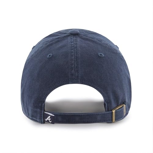 Gorra 47Brand Atlanta Braves azul marino ajustable miniatura 2